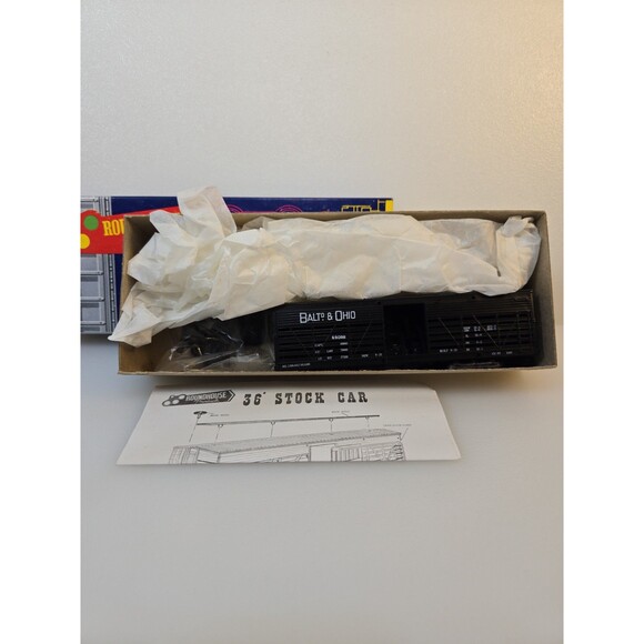 Roundhouse Old Time Stock Car 3272 B & O Railroad HO Gauge Railroad Kit - Picture 3 of 6